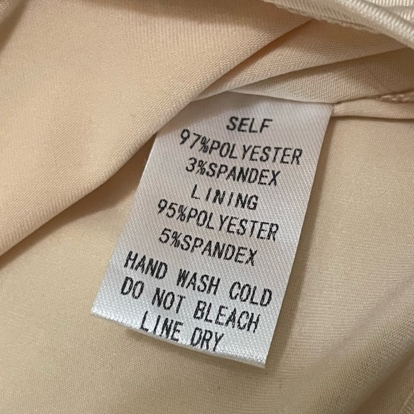 Beige/Tan Khaki Pleated Mini Skort - Picture 6 of 6